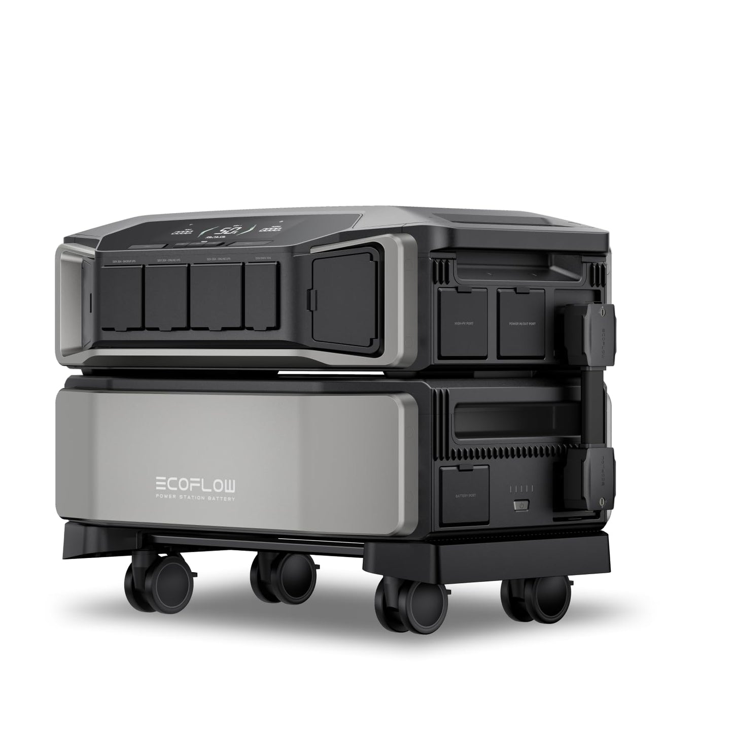 EF ECOFLOW DELTA Pro Ultra with Smart Home Panel 2, 6144Wh Power Station, 120/240V 7200W AC Output, Lifepo4 Battery Backup Expandable to 90kWh, Solar Generator for Home Use, RV