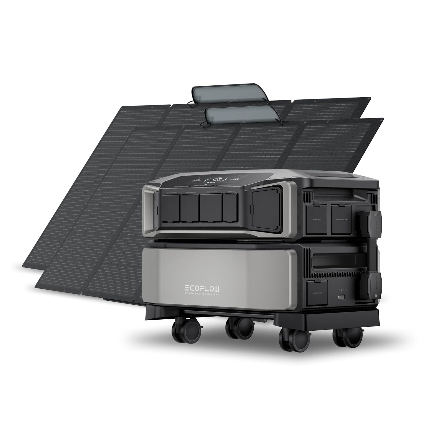 EF ECOFLOW DELTA Pro Ultra with Smart Home Panel 2, 6144Wh Power Station, 120/240V 7200W AC Output, Lifepo4 Battery Backup Expandable to 90kWh, Solar Generator for Home Use, RV