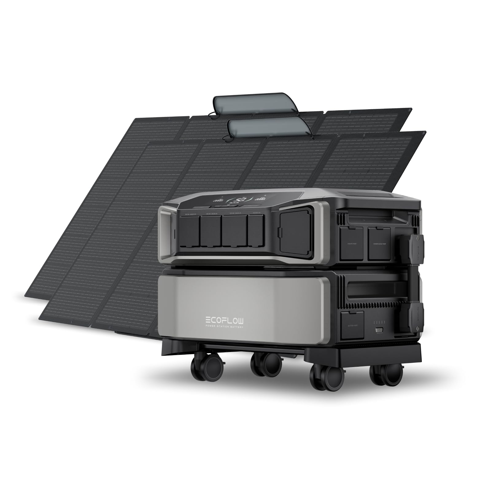 EF ECOFLOW DELTA Pro Ultra with Smart Home Panel 2, 6144Wh Power Station, 120/240V 7200W AC Output, Lifepo4 Battery Backup Expandable to 90kWh, Solar Generator for Home Use, RV
