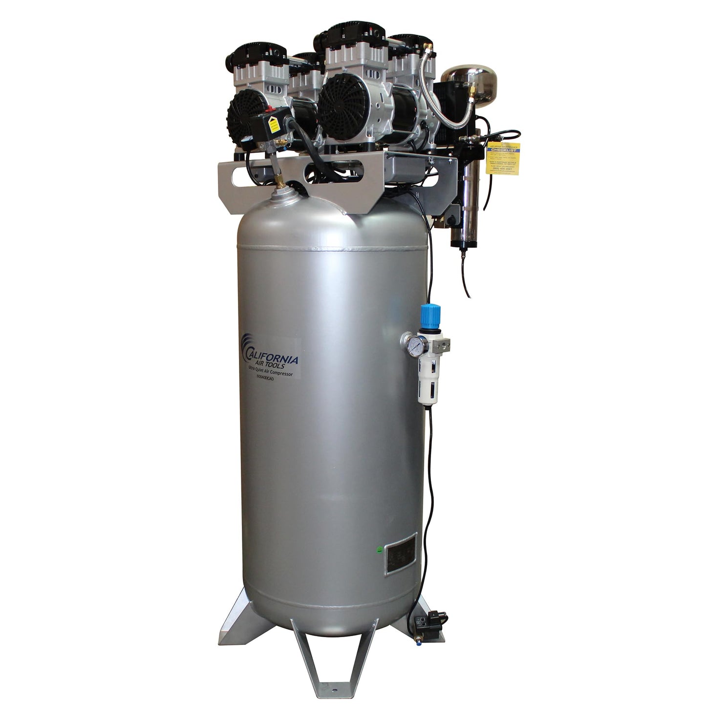 California Air Tools CAT-60040CAD 4.0 HP Ultra Quiet and Oil-Free Air Compressor, 60 Gallon Steel Tank, 75 dBA Noise Level