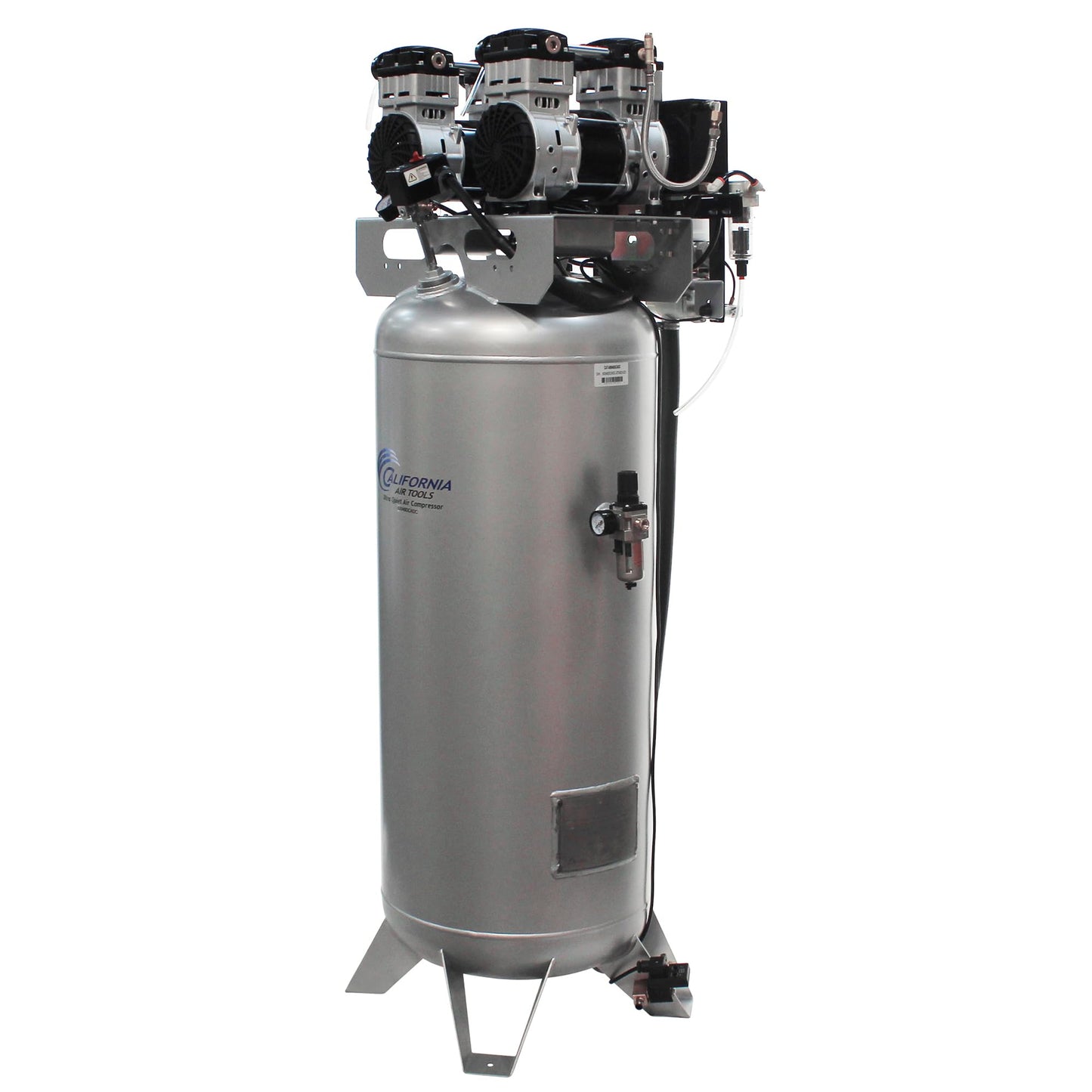 California Air Tools CAT-60040CAD 4.0 HP Ultra Quiet and Oil-Free Air Compressor, 60 Gallon Steel Tank, 75 dBA Noise Level