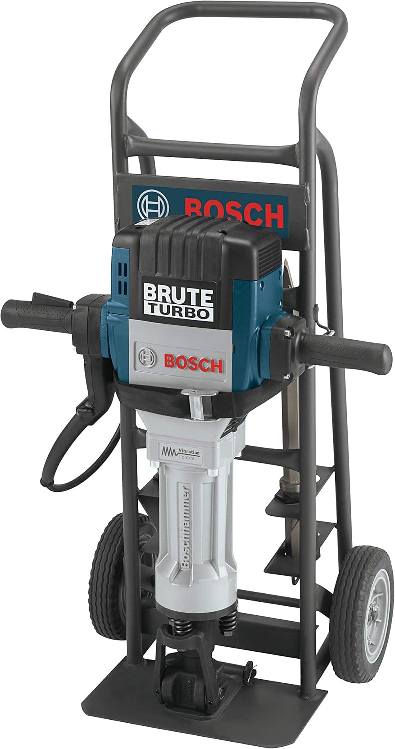 BOSCH BH2770VCD 120-Volt 1-1/8 Hex Breaker Hammer Brute Turbo Deluxe Kit with Deluxe Cart