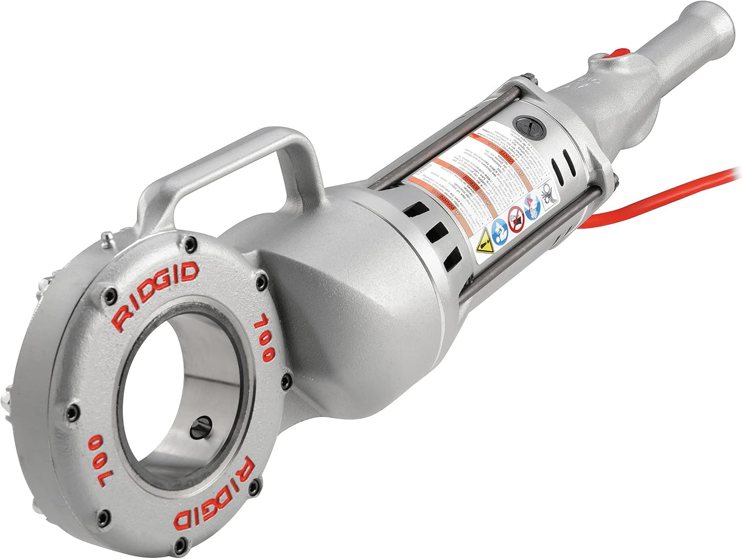 RIDGID 41935 Model 700 Hand-Held 120-Volt Power Drive Pipe Threader, Compatible with RIDGID 12-R, 00-R, 00-RB, and 11-R Die Heads, Silver