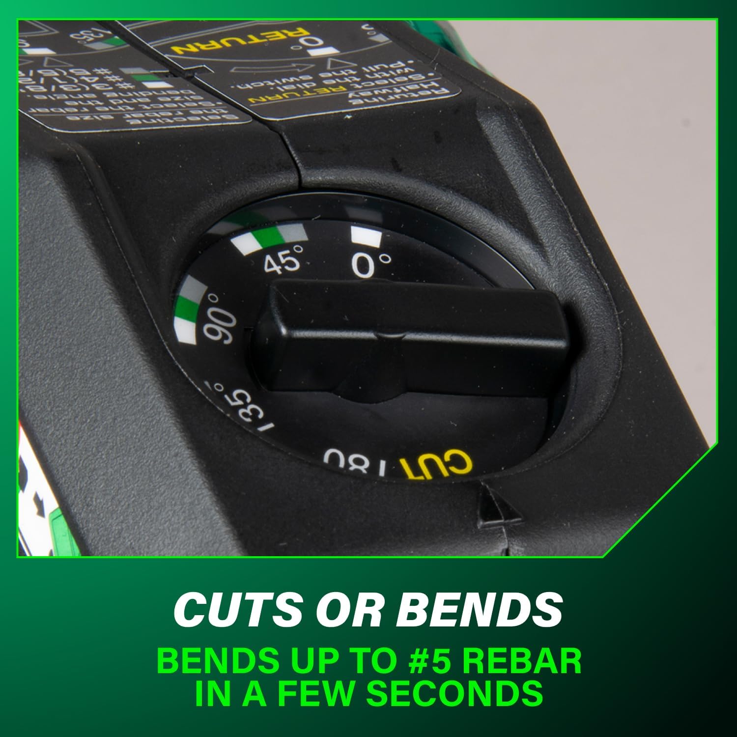 Metabo HPT 36V MultiVolt Portable Rebar Bender/Cutter, Dual Power Source Technology, Fast Cuts, Powerful Bends, Brushless Motor, Includes 2x 4.0Ah Metabo Batteries and Rapid Charger, VB3616DA