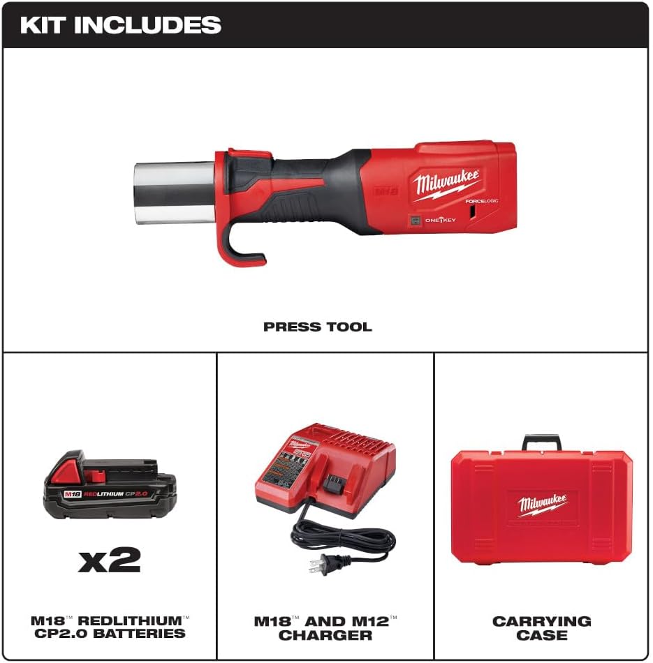 Milwaukee M18 18-Volt Lithium-Ion Brushless Cordless Force Logic Press Tool (Tool-Only)