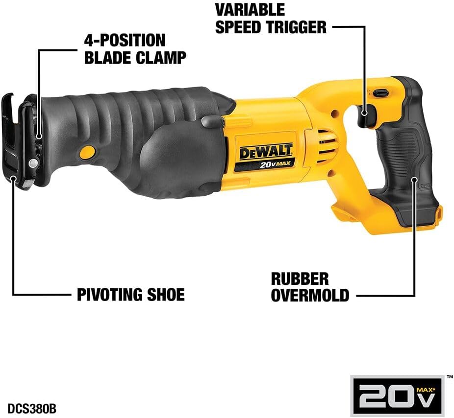 DEWALT Tools 5 Tool Power Tool Combo Kit, Cordless Drill Impact Driver Saw Oscillating Multi-tool Set with 20V MAX Battery and Charger (DCK551D1M1)