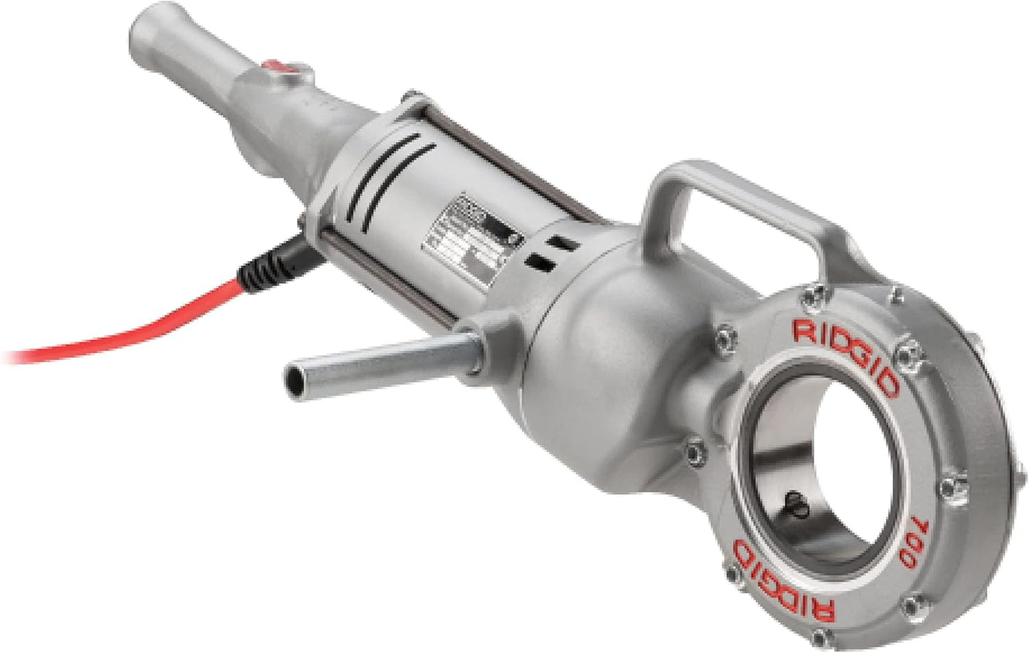 RIDGID 41935 Model 700 Hand-Held 120-Volt Power Drive Pipe Threader, Compatible with RIDGID 12-R, 00-R, 00-RB, and 11-R Die Heads, Silver